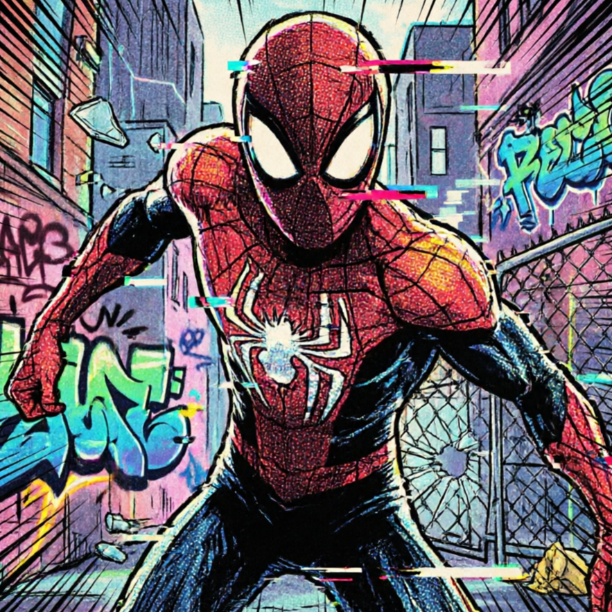 AI Cartoon Style Generator example 2: Cartoon family photo