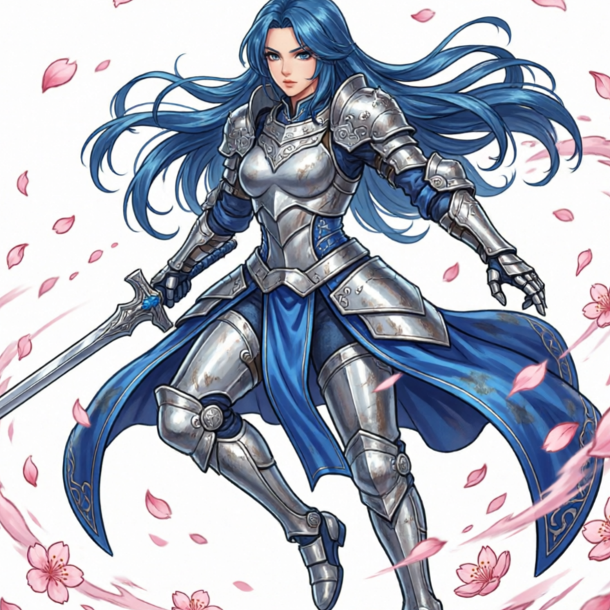 AI Character Drawing Generator style sample: Fantasy warrior