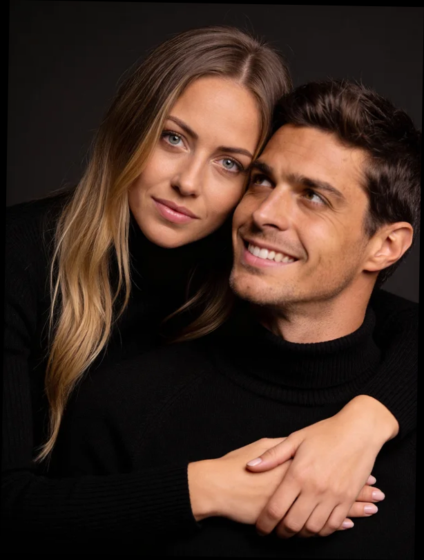 AI couple portrait for an anniversary