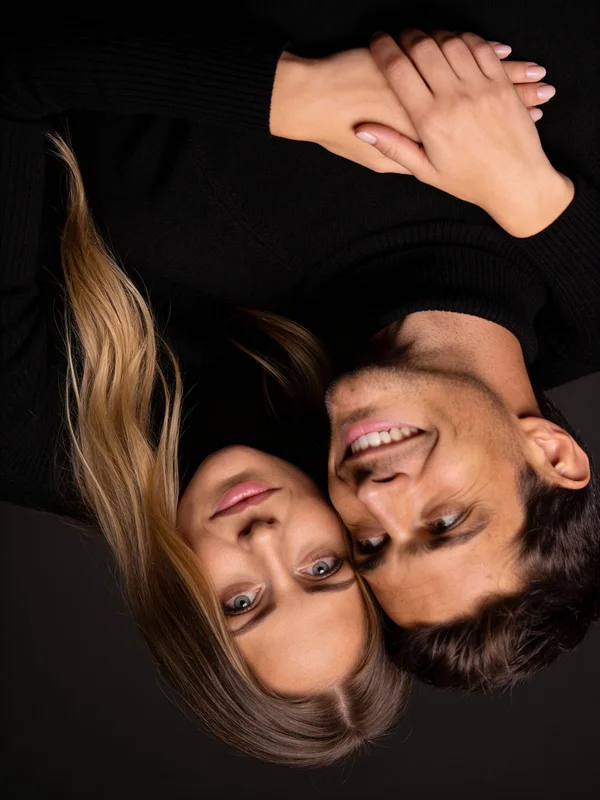 AI couple photoshoot with a dreamy, romantic feel