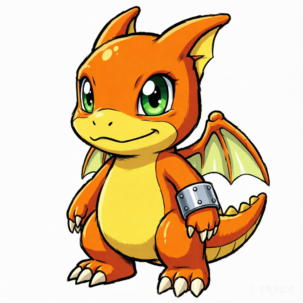 AI Digimon Generator style sample: Armored Champion