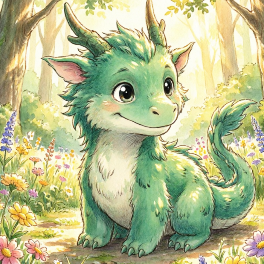 AI Dragon Generator game asset example