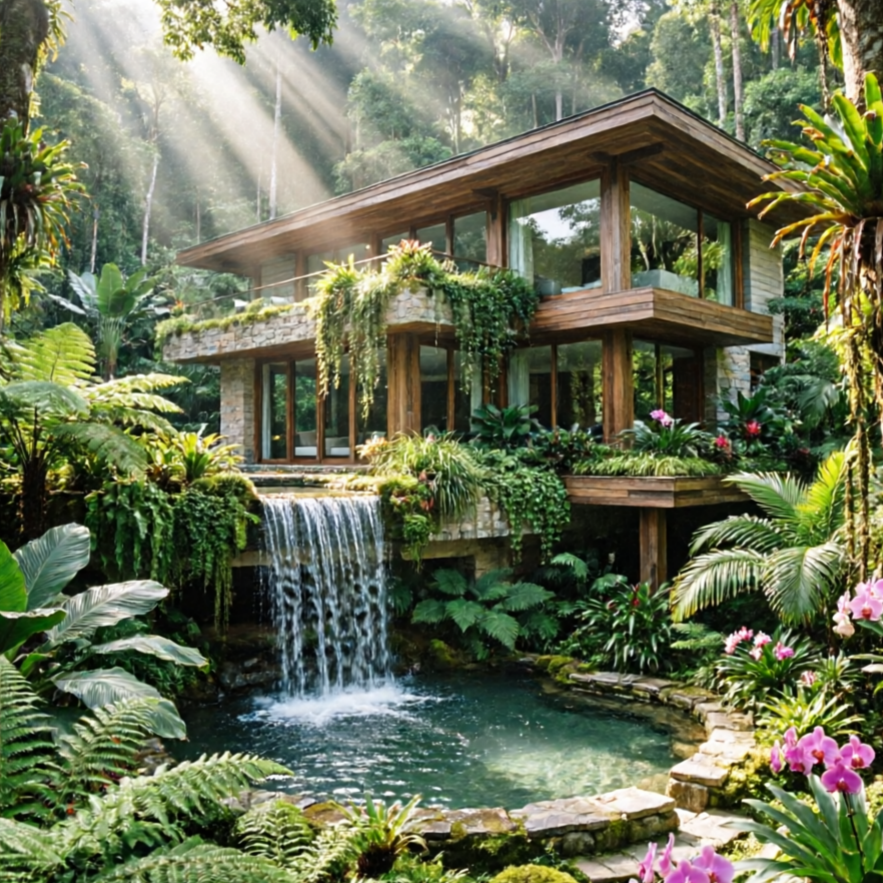 AI Mansion Generator example: grand estate visualization