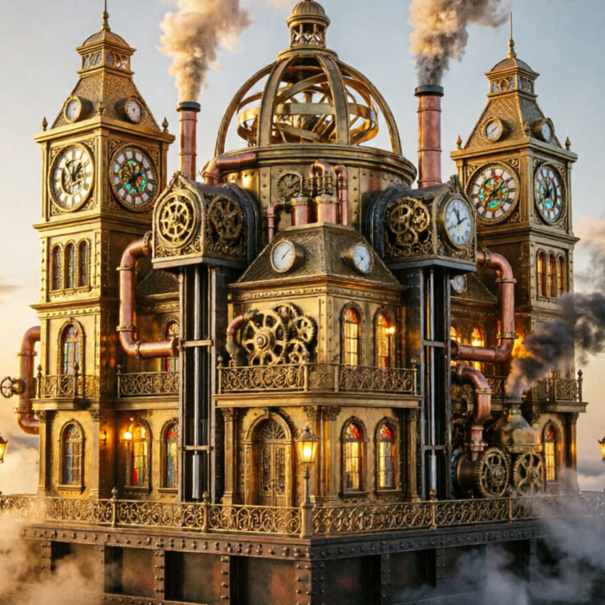 AI Mansion Generator style sample: futuristic estate