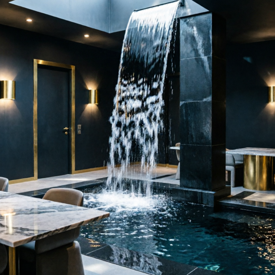 AI Mansion Generator style sample: luxury dining room