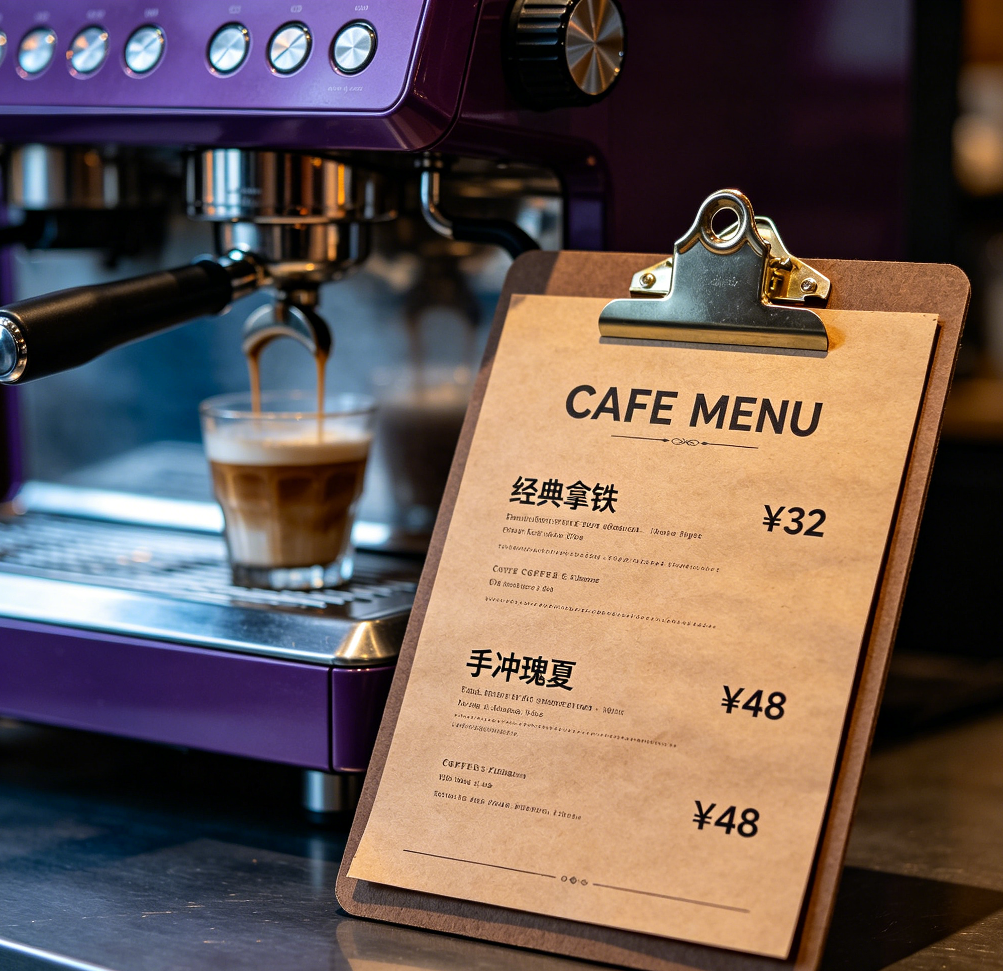 AI-generated comprehensive drink list example