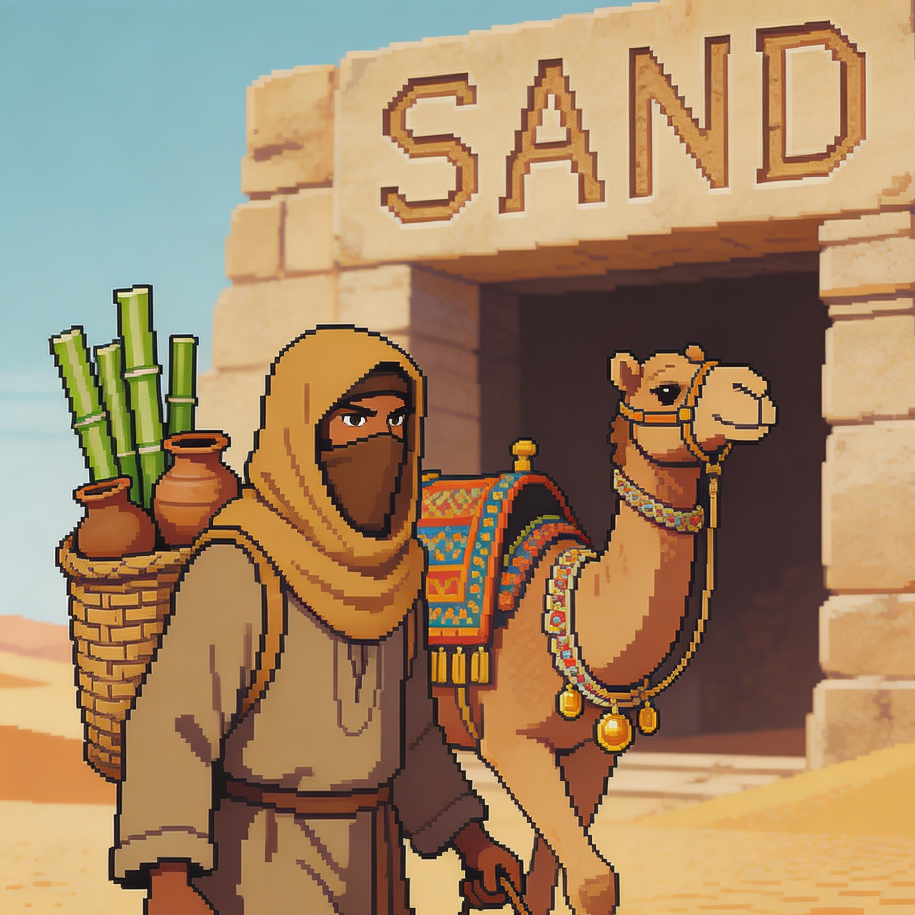 Uma skin de minerador arcano com motivos de picareta brilhantes e equipamento subterrâneo