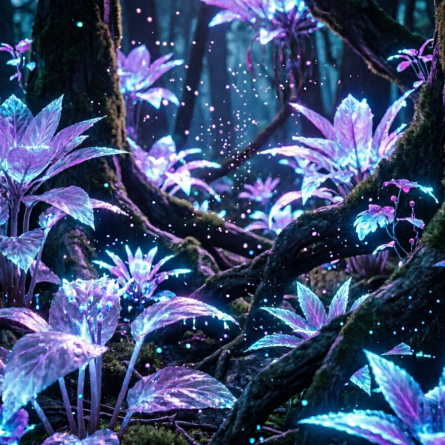 AI Plant Generator style sample: exotic alien plants