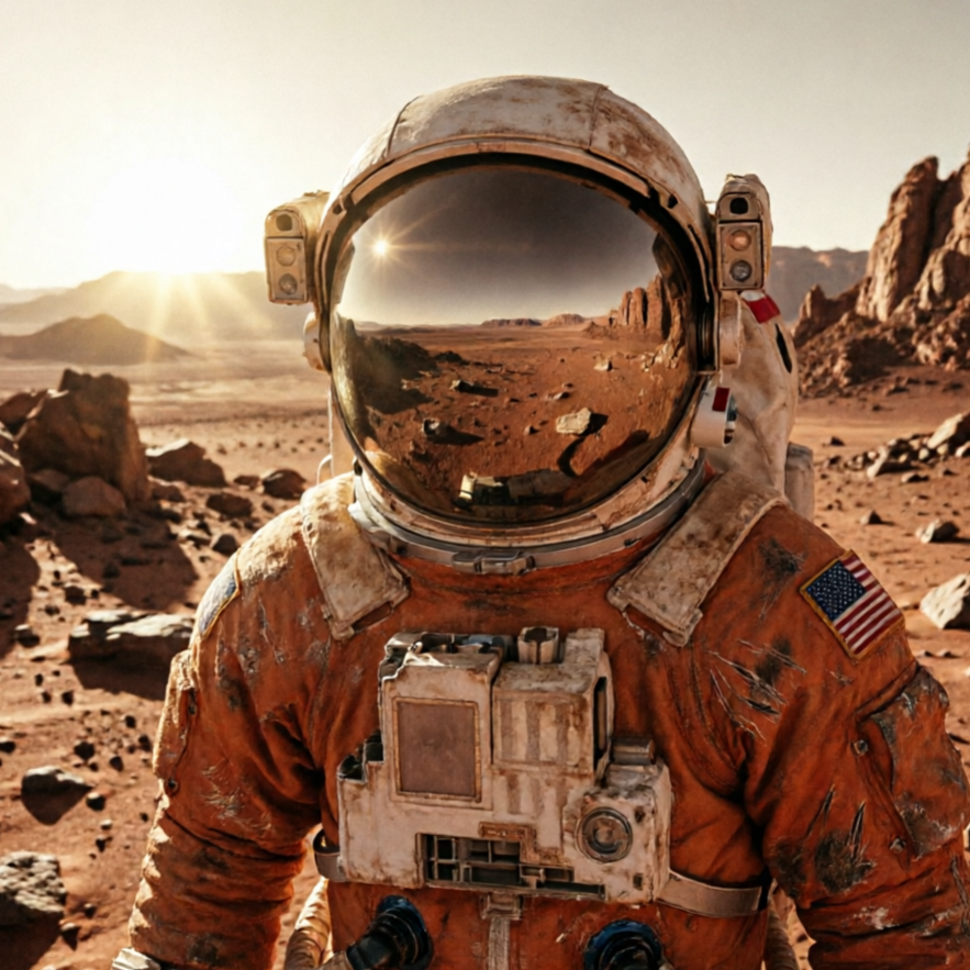 AI Realistic Art Generator style sample: astronaut