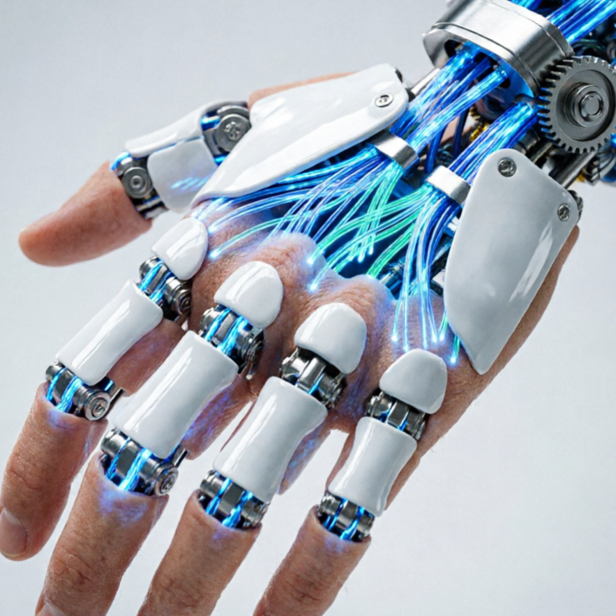 AI Realistic Art Generator style sample: Robotic Arm