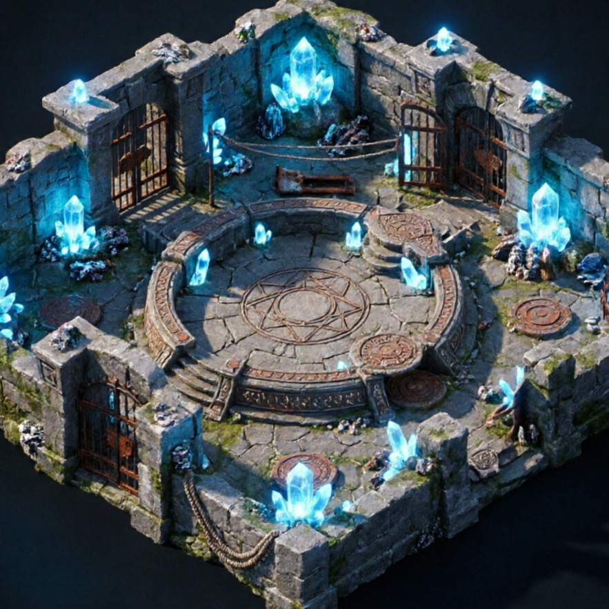 AI RPG Map Generator classic fantasy style sample