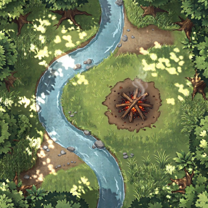AI RPG Map Generator detailed city style sample