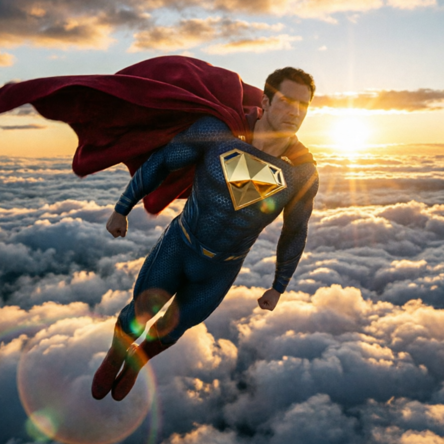 AI Superman Generator sci-fi style sample