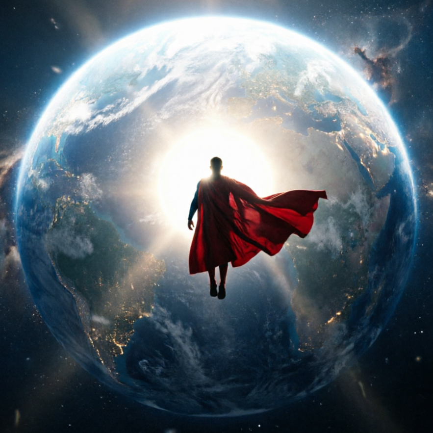 AI Superman Generator abstract style sample