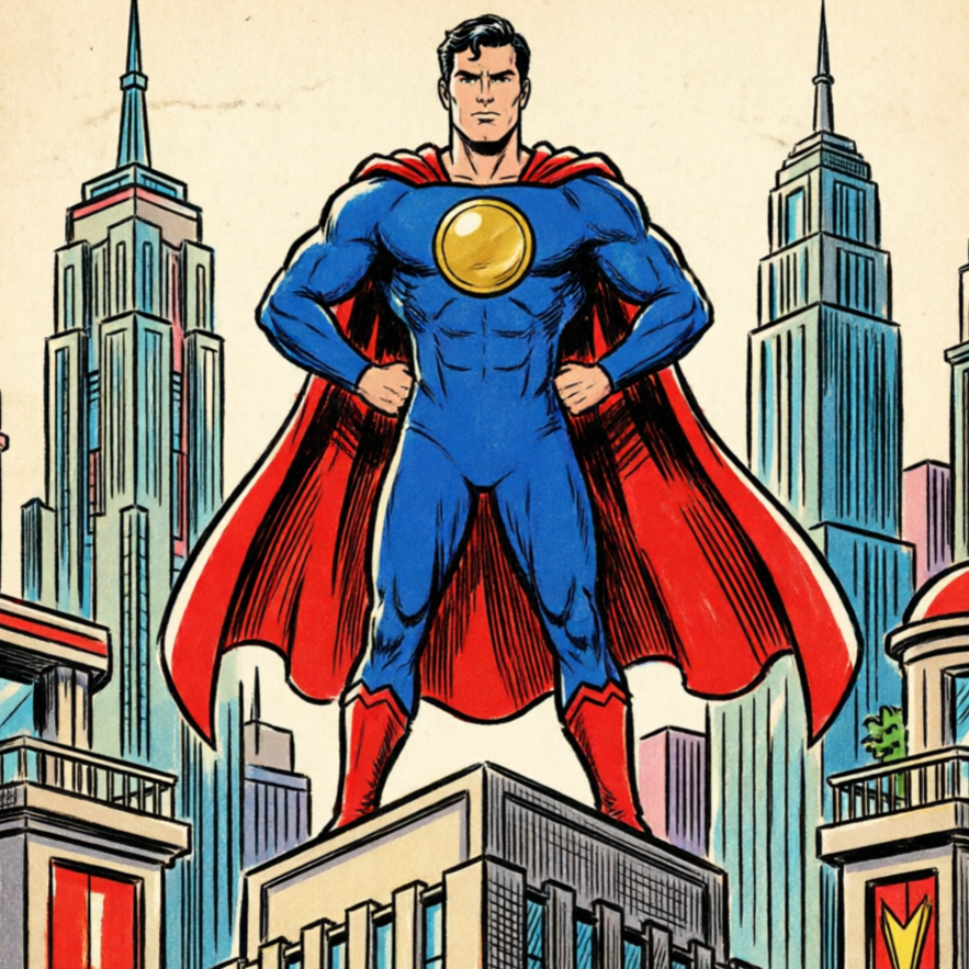 AI Superman Generator dark and gritty style sample